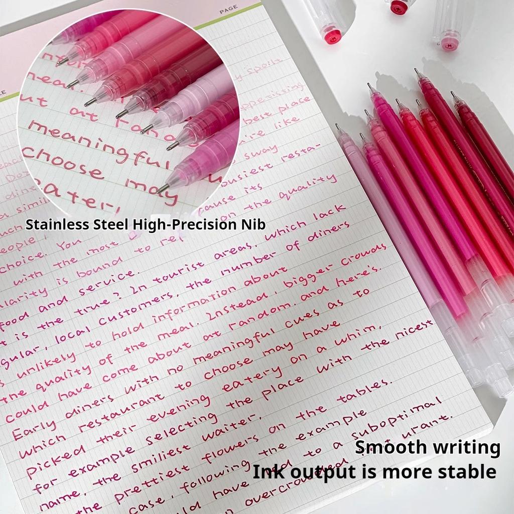 LANGUO New Colors 45/9 Colors Morandi Gel Pen Student Diary Scrapbook Painting DIY Gel Pen Set Coloring Book Drawing Markers Pen