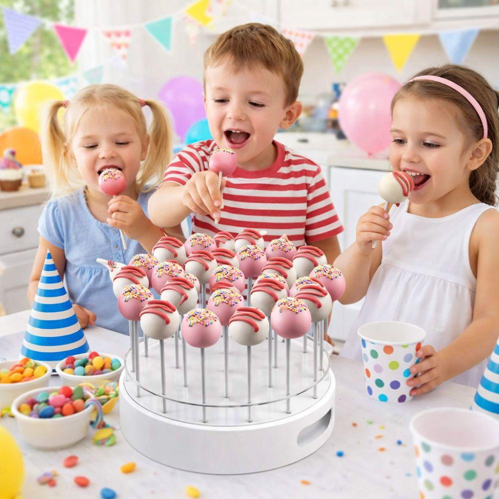 Candy Holder 22-Hole Cake Pop Stand Round Elegant Lollipop Stand Clear Acrylic Versatile Cake Pop Display Weddings