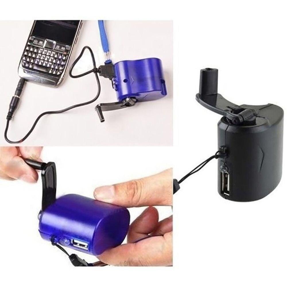 Portable Hand Cranked Power Dynamo Generator Outdoor Emergency USB Charger For Mobile Phone Camera Travel Charger