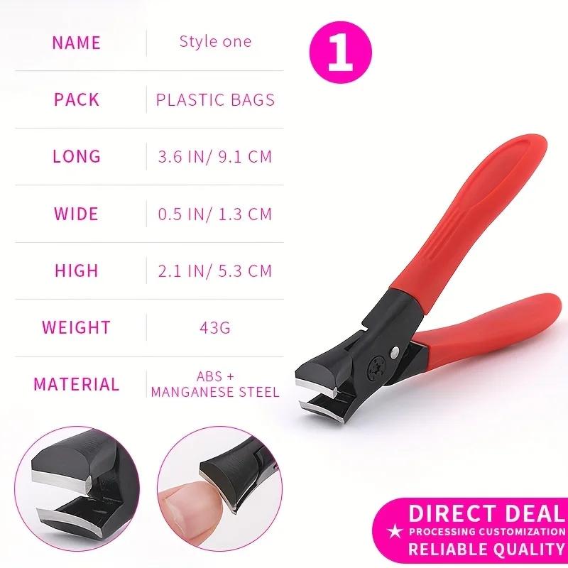 Ultra Sharp Portable Cutters, Stainless Steel, Wide Jaw Opening, Anti-slip, Finger Cutters for Women and Men