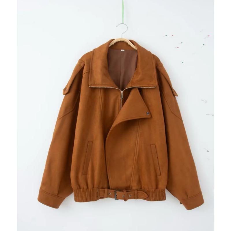 Women'S Fashion Casual Personality Street Motorcycle Clothing Short Jacket