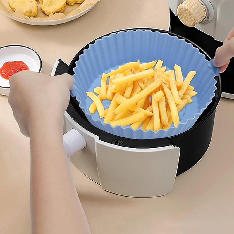 Heißluftfritteuse Backblech Ofen Backblech Frittierkorb Matte Heißluftfritteuse Silikontopf Ersatz Grillpfanne Backform Pizzablech