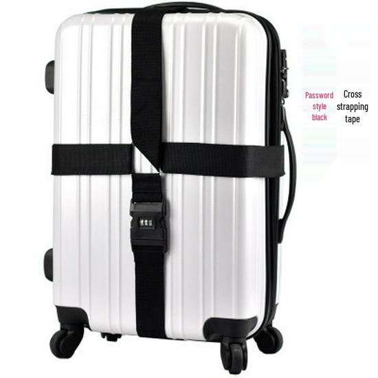 - Cross Packing Luggage Reinforcement Strap with Password Lock