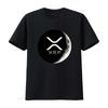 Xrp Crypto Cryptocurrency Ripple Moon T Shirt Coin Vintage Washed Unisex Homme Graphic Breathable Top For Everyday Wear Stylish
