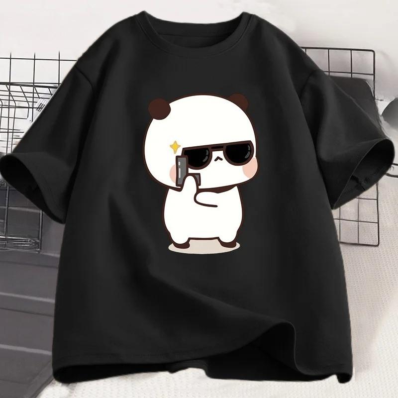 Bubu Dudu Couple Tshirt Panda Is A Spy Love Event Couple Tshirt Cute Comfortable Soft Cotton Tshirt Women Mens Clothing