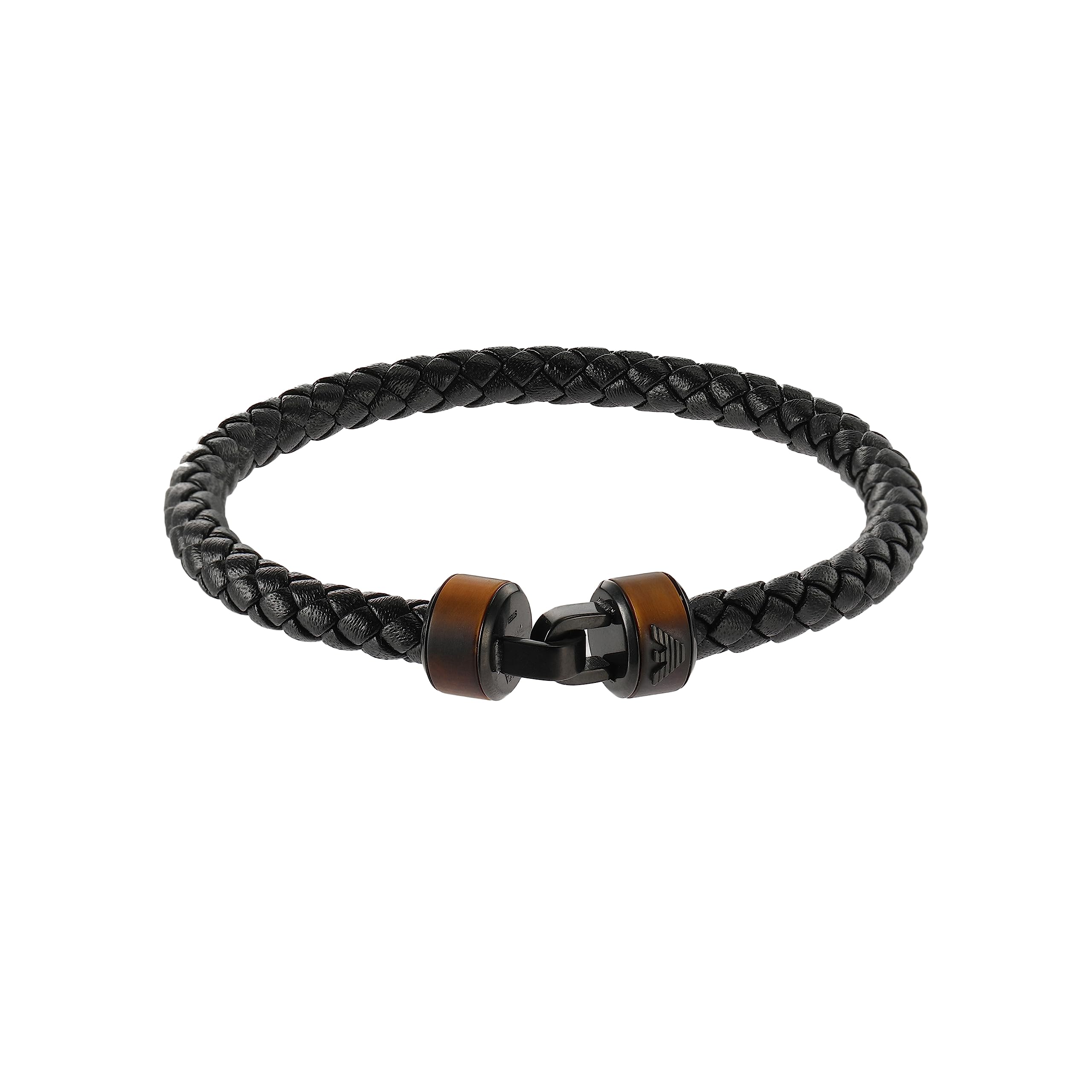 

Emporio Armani Brown Tiger Eye Strap EGS3035001 Men s Bracelet, чорний