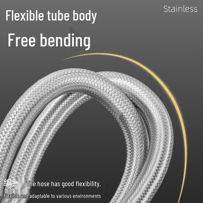 MEJUE Stainless Steel Braided Faucet Supply Hoses