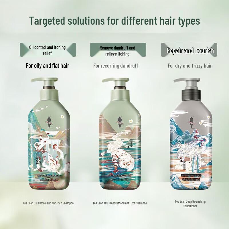 Adolph Mythical Beasts Dandruff Removal & Deep Nourishment Hair Care Set