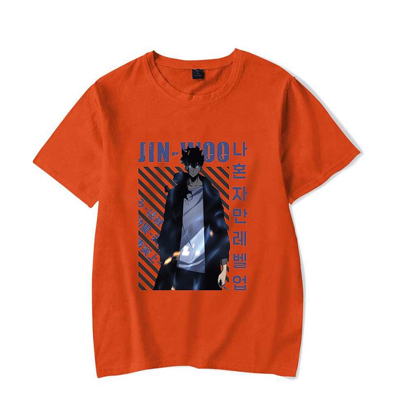 New Solo Leveling Sung Jin Woo Printing T Shirt Men Women T-Shirt Harajuku T-shirt Unisex Fashion Summer Tops
