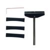 Bass Guitar Fret Press Cowl Fret Polishing Insert Repair Tool DIY Replacement (Black)