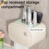 Tissue Box Top Storage Waterproof Tissue Holder No Wall Damage Easy Stick Creamy Style Universal Paper Towels for Bathroom