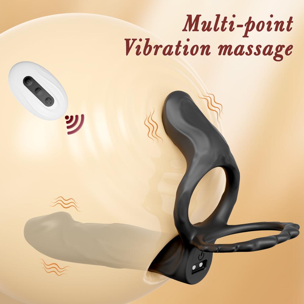 Anal Plug Dildo Vibrating Double Penetration Butt Plug Vibrator Cock Ring For Men Strap On Penis Vagina Sex Toys For Couples