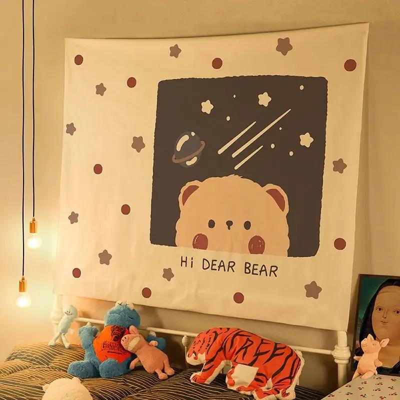 Милый маленький свежий фон ткань украшение стены дома гобелен офис гостиная гобелен — фото 17