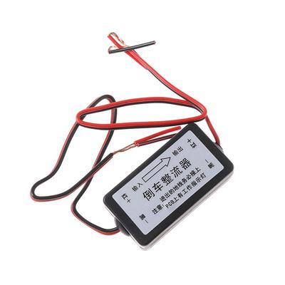 12V DC Power Relay Capacitor for Car Rear View Backup Camera Monitor Screen Filter Rectifier Connector Eliminate Interference