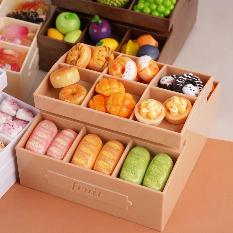 1:12 Dollhouse Miniature Simulation Fruit Snack Stand Furniture Home Model Decor Toy Doll House Accessories