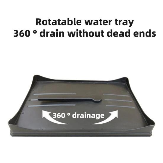 Tableware Stand Dish Drying Rack Large Capacity Double-Layer Design Anti-Rust Coating