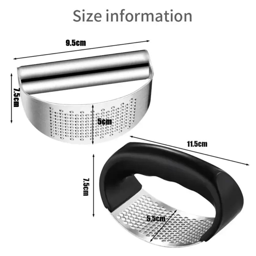 Garlic Press Squeezer Upgraded Stainless Steel Manual Garlic Ginger Rocker Crusher Garlic Cutting Mince Tools Kitchen Gadgets