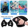 1 Pair Swimming Hand Paddle with Silicone Strap Holes Professional Kids Adults Beginner