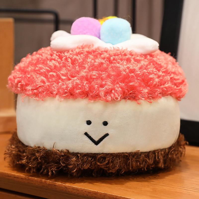 Adorável Pelúcia Macia de Pão de Chocolate Macaron Rolo Suíço Animal de Pelúcia Presente de Aniversário