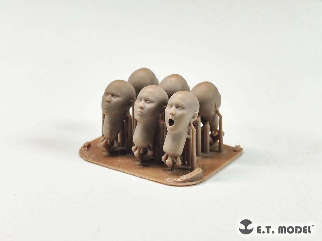 ET Model Asian Figure Headset Type 1 Plastic Model Parts 1/35 General-Purpose (6-Piece Set) P35-339 (Person)