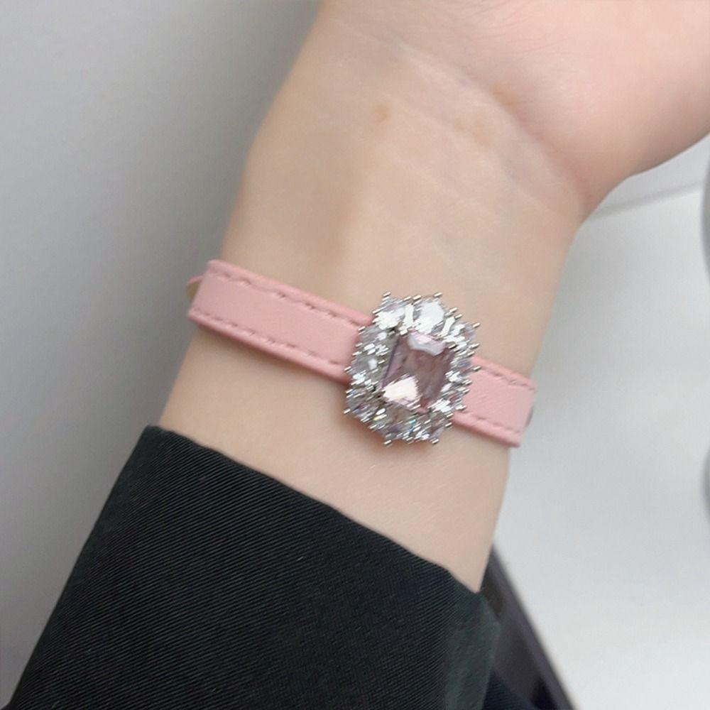 

Solid Color Opening Bracelet PU Leather Bracelet Hip Hop Women s Bracelet Gift чёрный