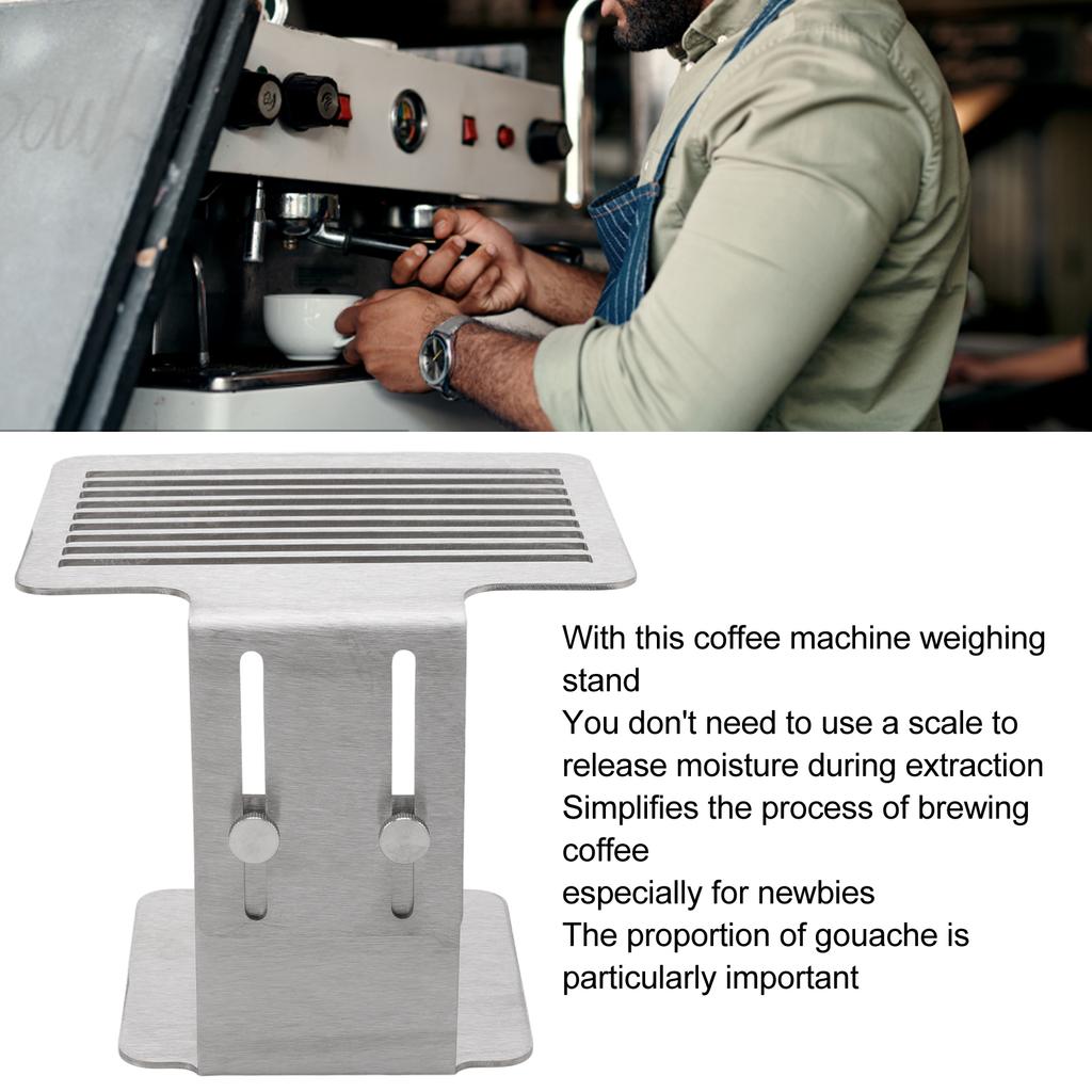 Kaffeemaschinen-Waagenständer Edelstahl Höhe Starker Wiegeständer