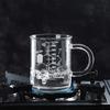 New Caffeine Beaker Mug Graduated Beaker Mug with Handle Borosilicate Glass Multi-Function Food Grade Measuring Cup