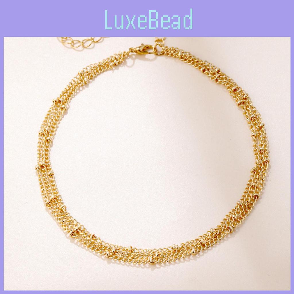 Stylish Multi-layer Chain Necklace With Geometric Design For Women In Elegant Alloy Fashion