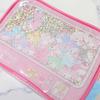 Marimo Craft Sanrio My Melody 50th Anniversary Girly Pop Heart Shaka Shaka Pouch, Pink, Approx. W170 x H130 x D50mm, MMM-552