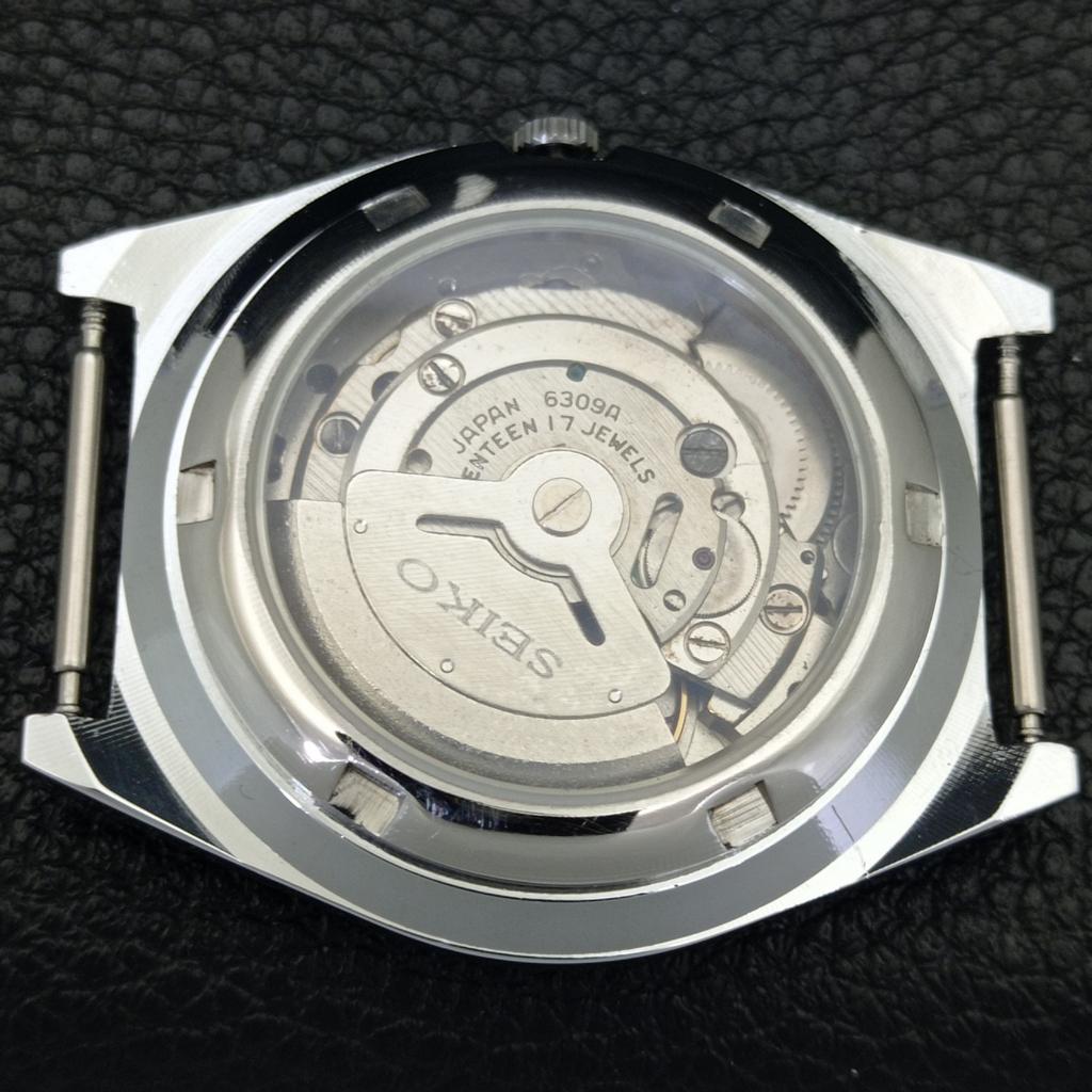 REFURBISHED SEIKO 5 AUTOMATIC 6309A VINTAGE JAPAN MENS RED DIAL WATCH a441333-5