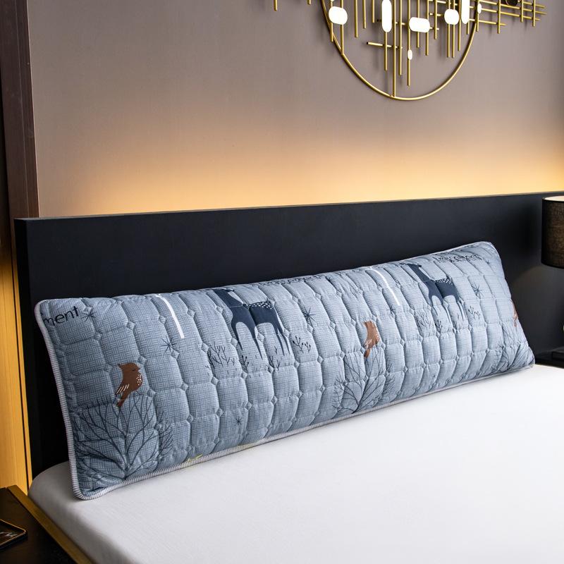 Cotton Padded Long Pillowcase Waterproof Pillowcase for Two People Thickened and Lengthened By 1.2 Meters 1.5M1.8 Household Long Pillowcase
