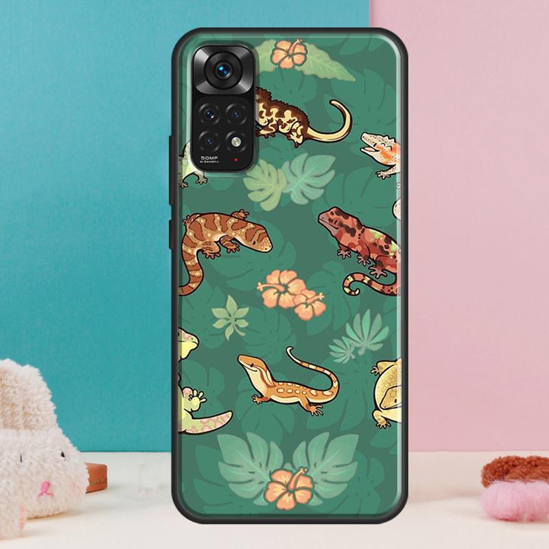Lizards Geckos Case For Xiaomi Redmi Note 13 Pro 14 12 11 9 10 9S 10S 11S 12S Redmi 14C 13C 10C 12C Cover