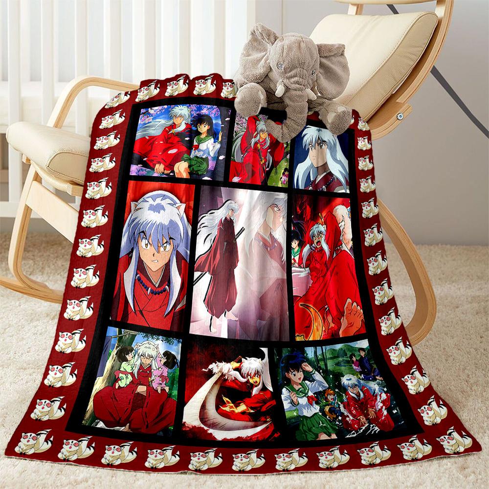 Inuyasha Adventure Blankets are suitable for living rooms,making them an ideal choice for outdoor travel and gifts.