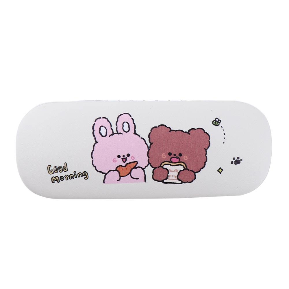 Teens Eyewear Protector Containers PU Leather Women Cartoon Spectacle Case Glasses Box Eyeglass Hard Box Reading Glasses Case
