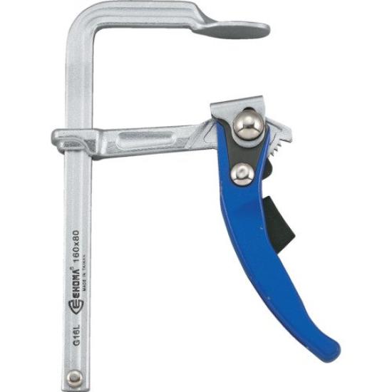 

TRUSCO Ehoma Clamp Ratchet Максимальное открытие 160 мм X Глубина 80 мм G-16L