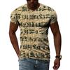 Ancient Egyptian Civilization 3D Printing Summer Hot Sale Retro Literature And Art Men’s-Women Short-Sleeved Round Neck T-shirt