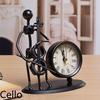 Mode kreative Musik Metall Iron Man Uhr Büro Heimdekoration