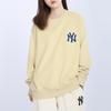 New MLB New York Yankees Sweatshirts Unisex Beige Yellow 3AMTB0214-50BGS