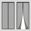 Magnetic Soft Mesh Door Curtain - No Magnetic Strip Threading, Summer Mosquito Proof, Dense Embroidered Screen