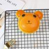 Soft Simulated Cheese Bun Stress Relief Squeeze Toy Funny Bread Squishy Toy  for Adults Kids Gift