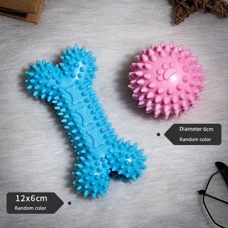 

Dog Toys Molar Long Lasting Rubber Ball Small Size Dogs Puppy Self-Hi Relieving Stuffy Handy Gadget Teddy Bichon Pet Supplies Classic Two-piece set