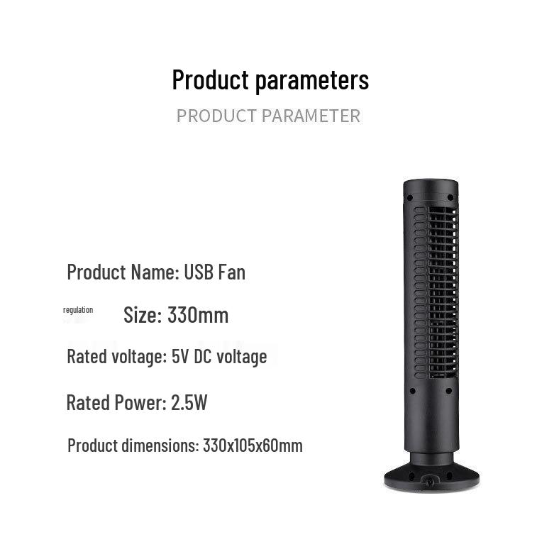 USB Turmventilator: Blattloser Vertikaler Klimaanlagenventilator