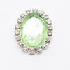 20x24mm Oval Acrylic Rhinestone Flatback Buttons for Handmade Jewelry and DIY Clothing Accessories