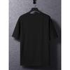 T-shirt casual da uomo a maniche corte, taglia europea, con grande lettera M e stampa a forma di cuore
