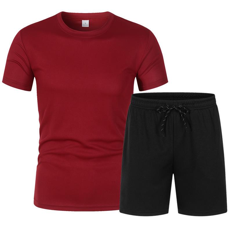 Men's Summer Quick-Dry Mesh T-Shirt & Shorts Set