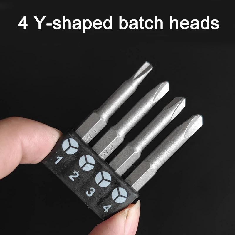 Screwdriver Bit Set 1/4'' Hex Shank Triangle U-shaped Y-shaped Three Points Special-Shaped Bit Set Hexagonal Interface