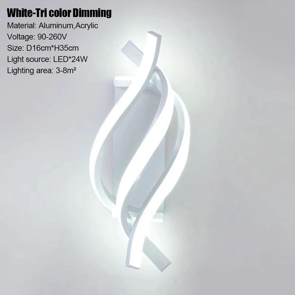

Modern LED Wall Lamp Home Line Decoration Wall Lamp Living Room Background Wall Bedroom Headboard Lighting Indoor lighting 2700K білий