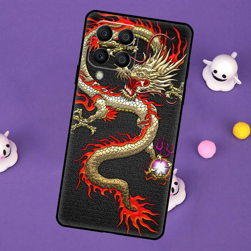 Asian Chinese Dragon Cover For Samsung Galaxy M32 M52 M12 M13 M33 M23 M53 M15 M55 M31 M51 M14 M34 M54 M20 Case