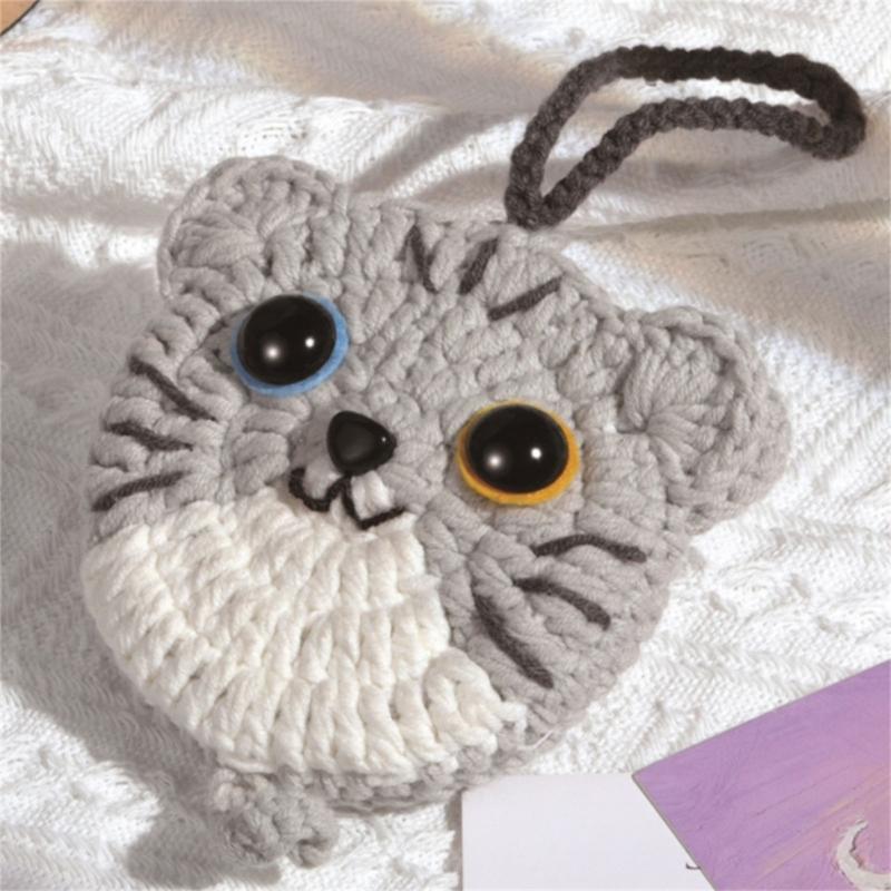 Kit per uncinetto di animali fai-da-te Set di filati per uncinetto di piante Kit per uncinetto per principianti Set per imparare l'uncinetto con video in inglese