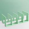 Organisateur de Bureau Boodend Support de Livres avec 4 Compartiments Verticaux Plastique